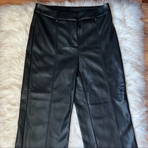 7 for all mankind leather flare pants